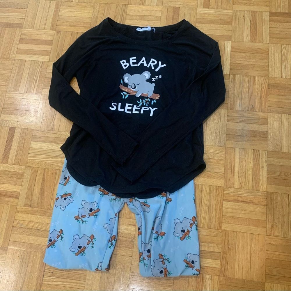 Weekend Edition Beary Sleepy Koala Pyjama Set Size Medium